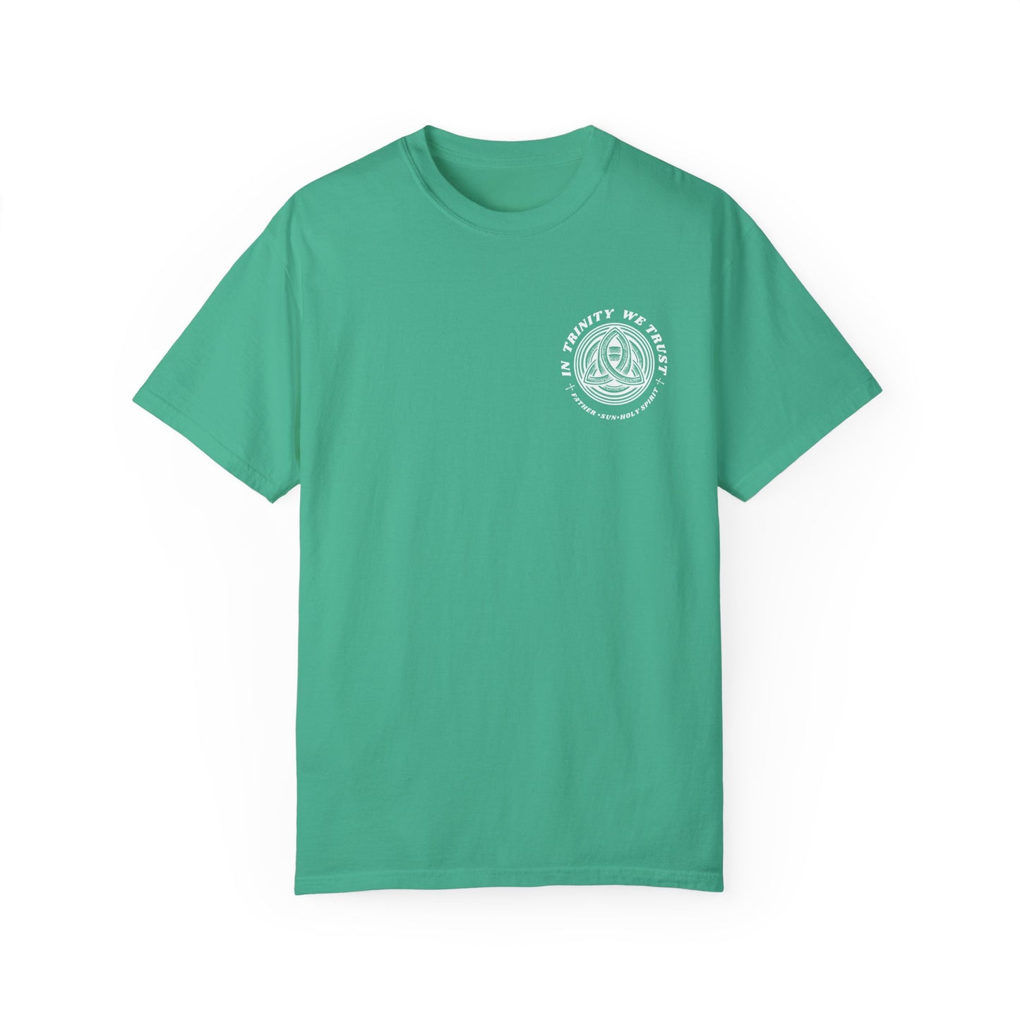 Unisex Garment-Dyed T-Shirt - 'In Trinity We Trust' Vintage Style