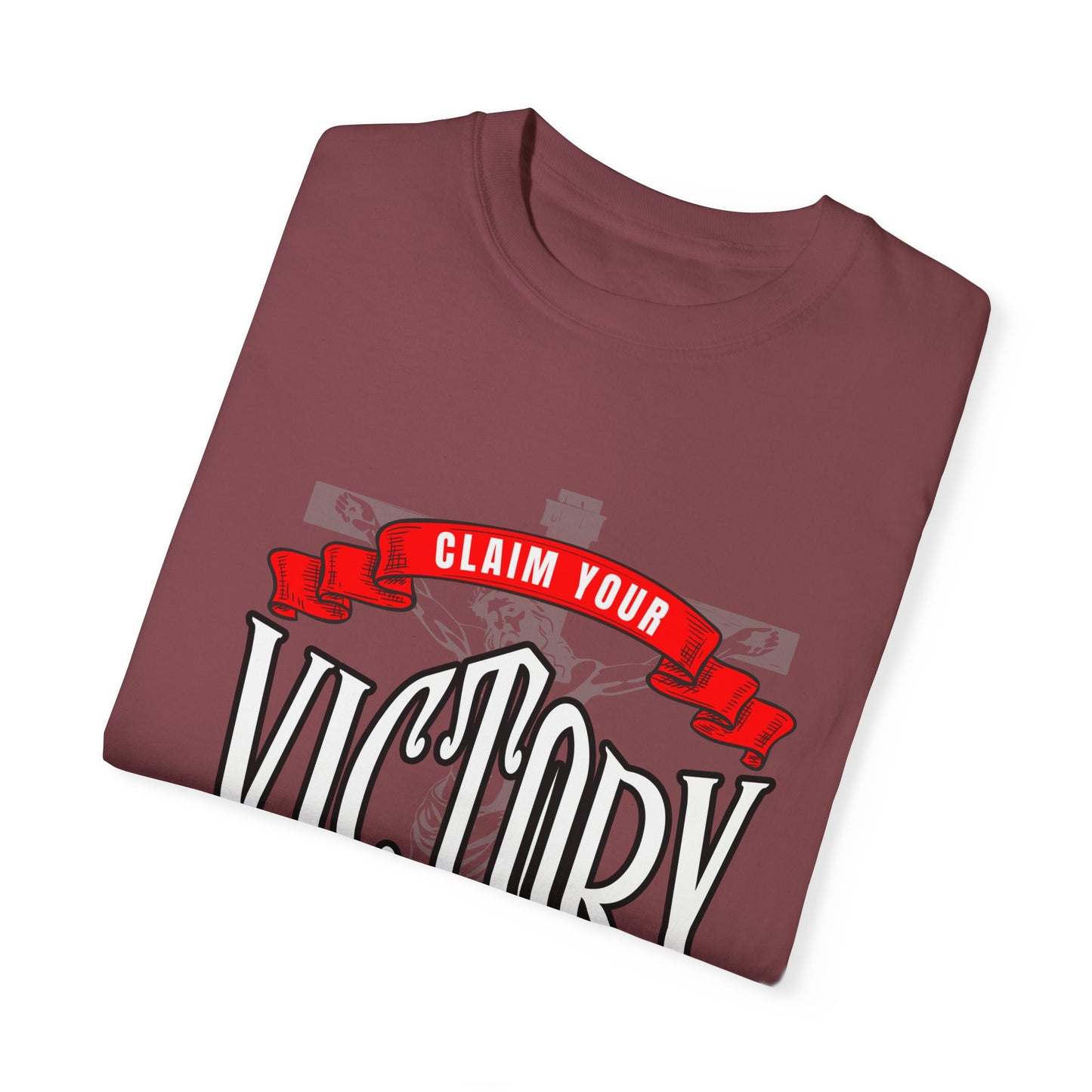 Victory in Christ Unisex Garment-Dyed T-Shirt