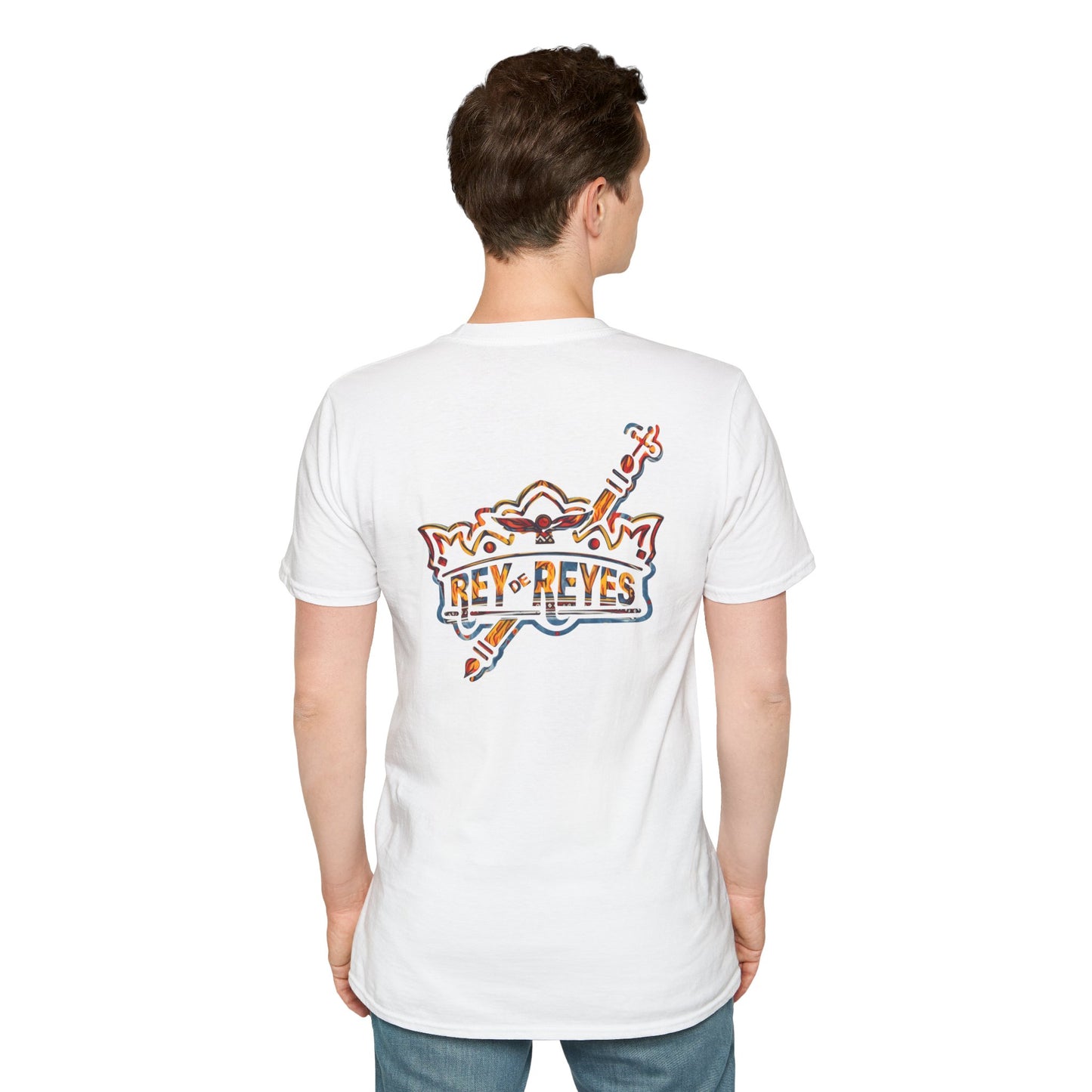 Rey de Reyes Unisex Softstyle T-Shirt - Casual Graphic Tee for Everyday Wear
