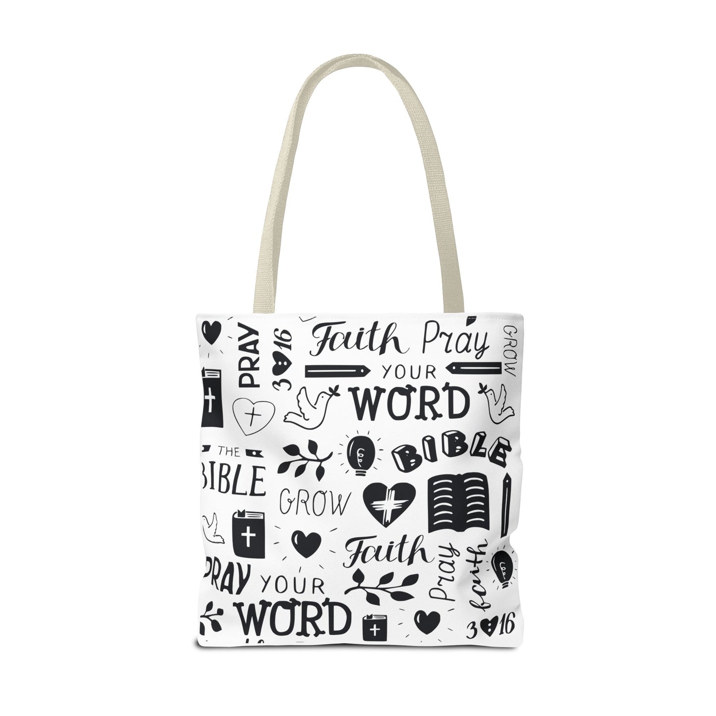 Inspirational Faith Tote Bag | Rey de Reyes Design | Perfect for Everyday Use