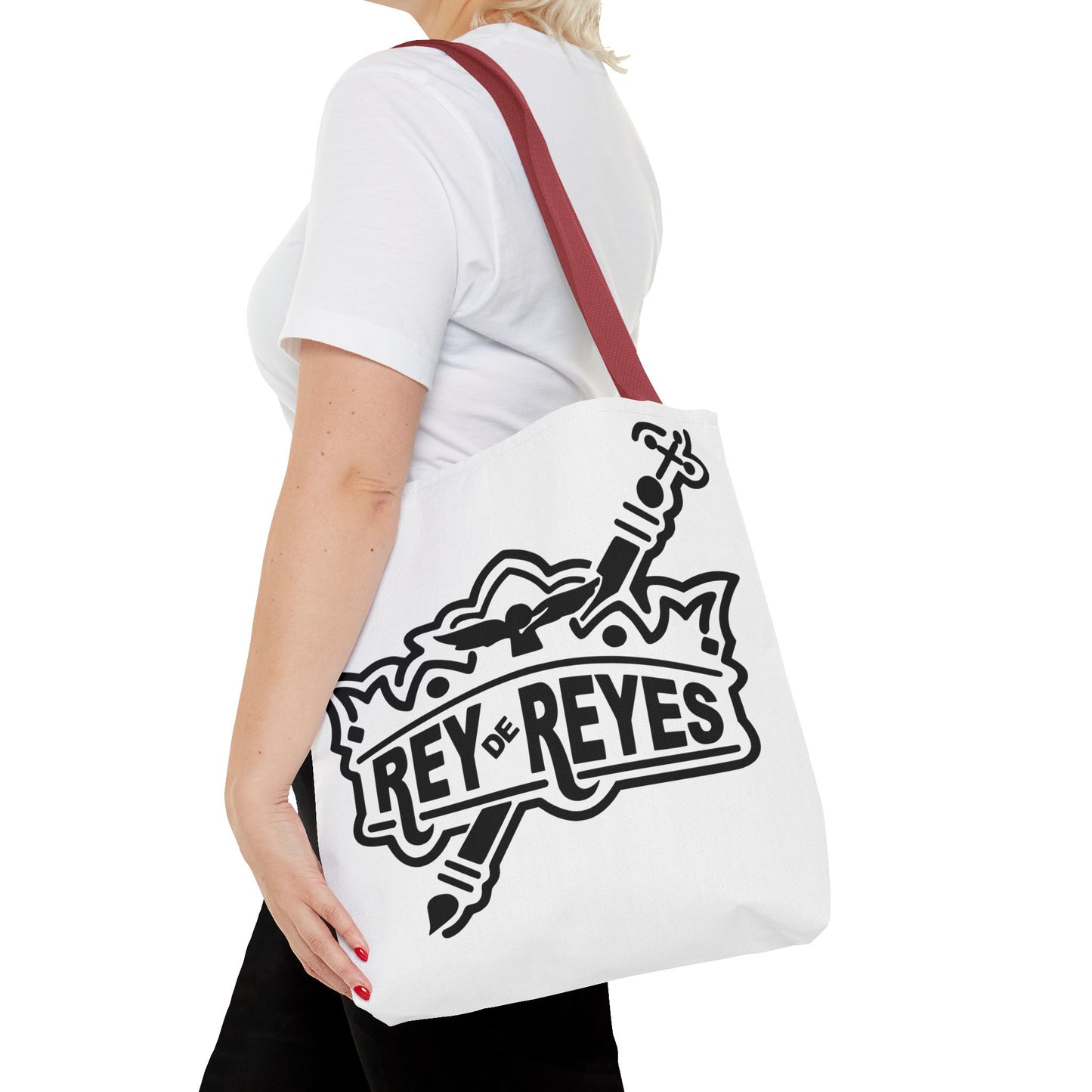 Inspirational Faith Tote Bag | Rey de Reyes Design | Perfect for Everyday Use