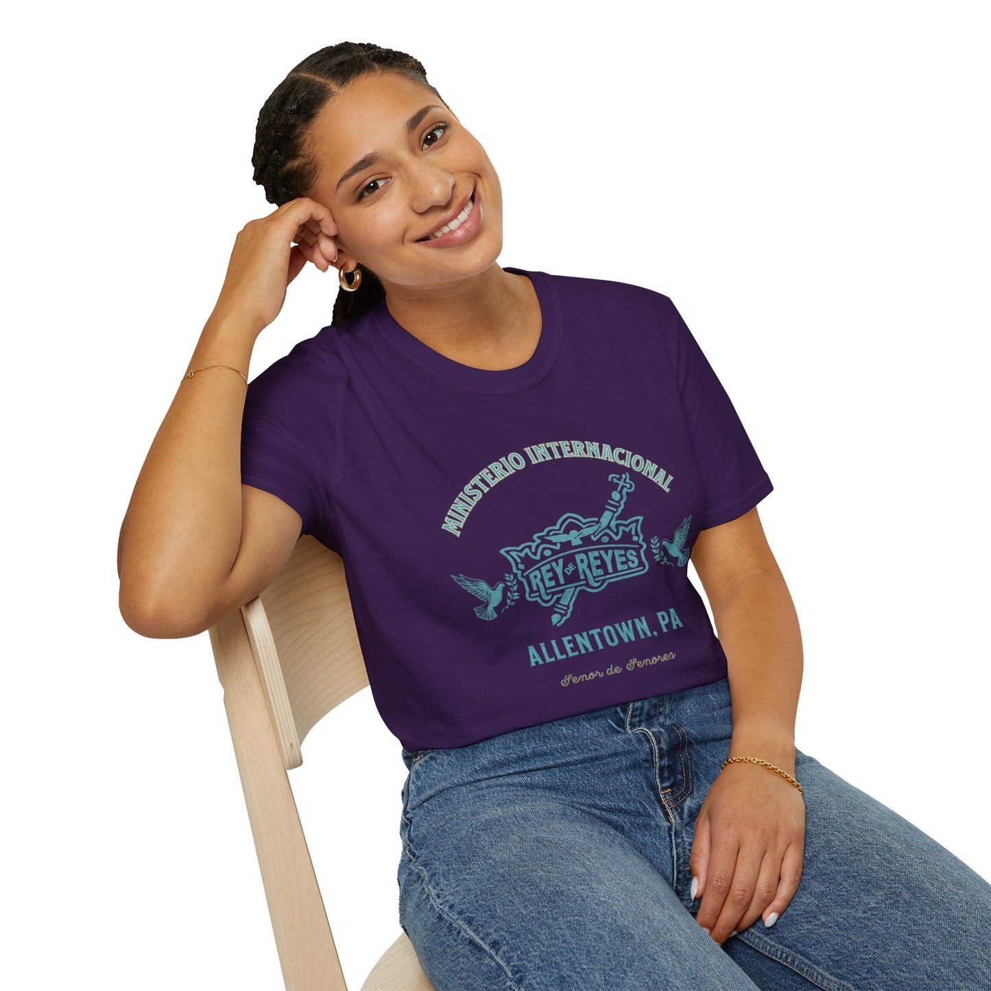 Unisex Softstyle T-Shirt - 'Ministerio Internacional Rey Reyes' Graphic Tee