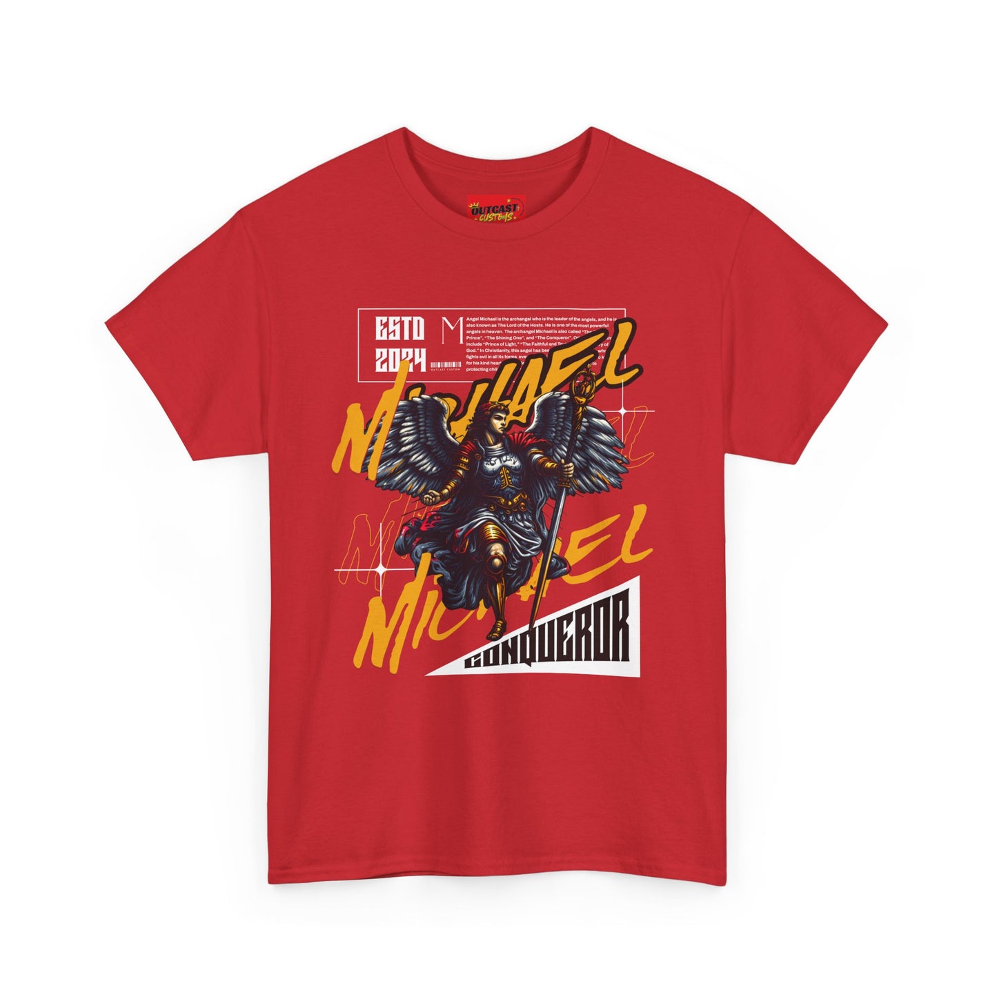 Angel Michael leader of the angels, Unisex Cotton T-Shirt, Casual Wear, Gift for Fans, Birthday Apparel,fath