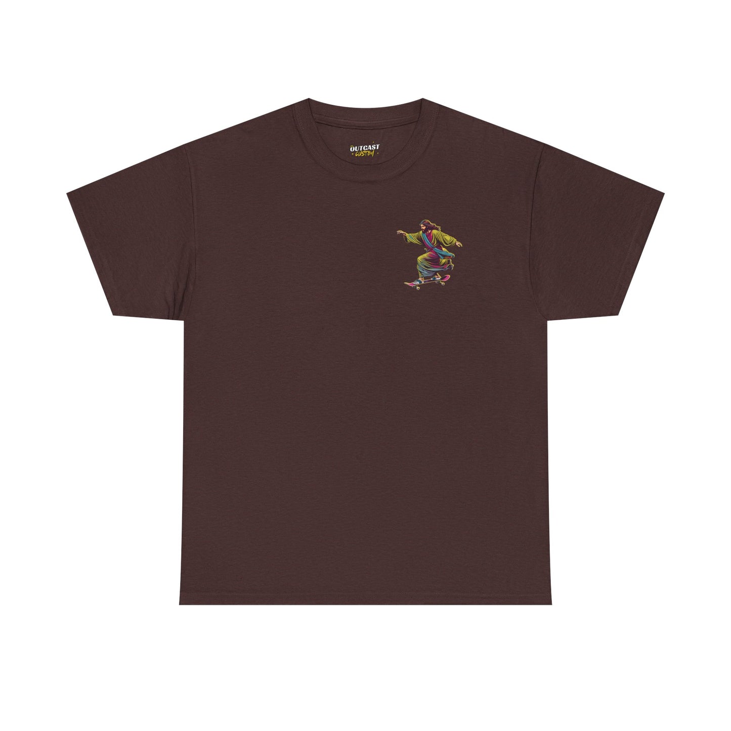 Jesus Skater Unisex Heavy Cotton Tee - Cool and Casual Faith-Inspired Shirt