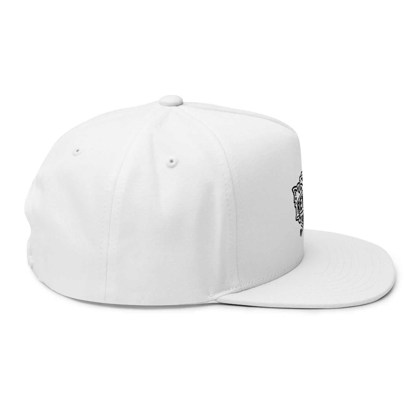 Rey de Reyes Flat Bill Cap - Stylish Embroidered Snapback for Streetwear Enthusiasts
