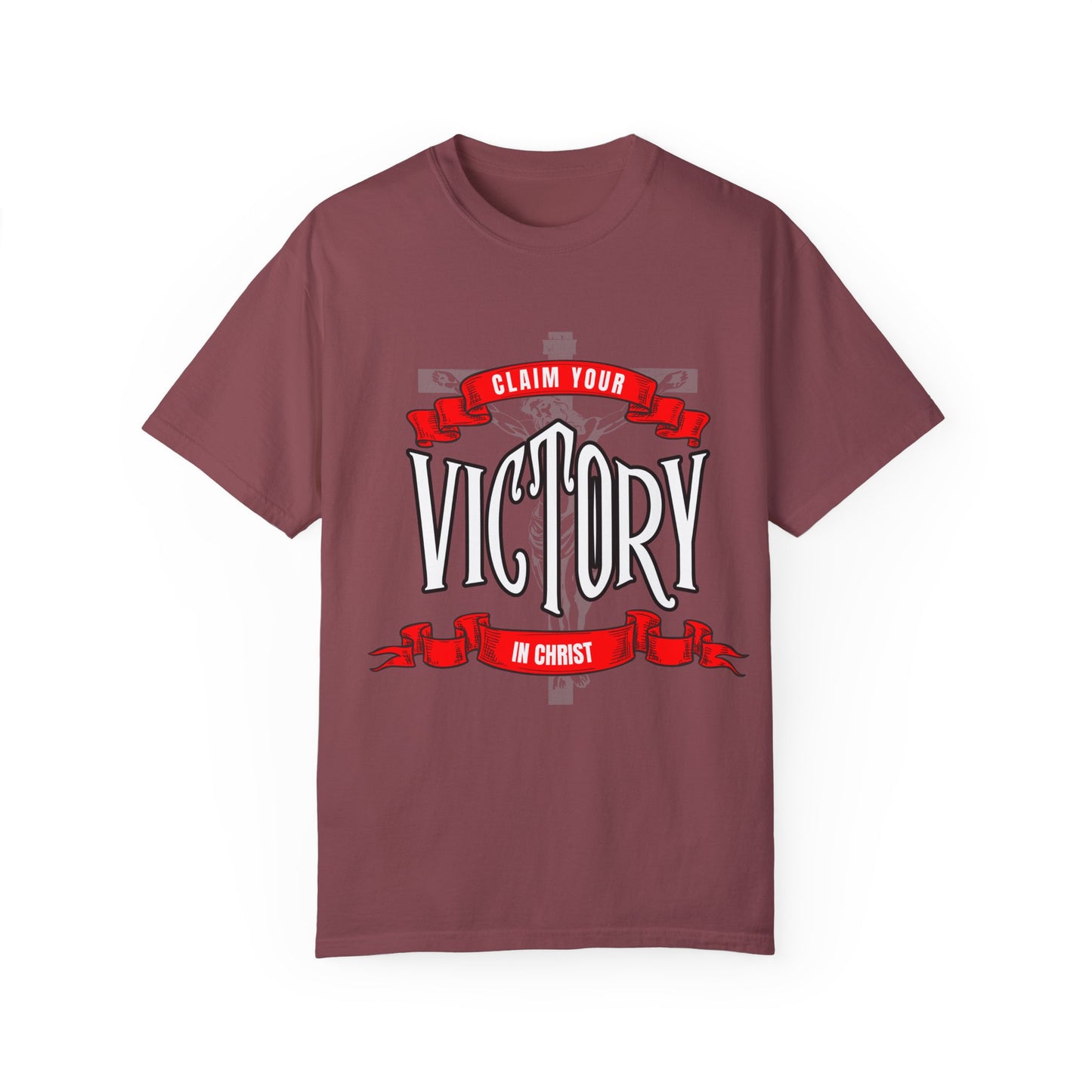 Victory in Christ Unisex Garment-Dyed T-Shirt