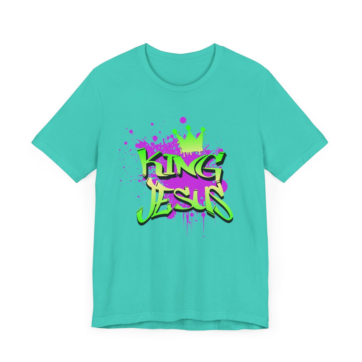 King Jesus Graphic Tee - Unisex Jersey Short Sleeve T-Shirt for Faith and Style