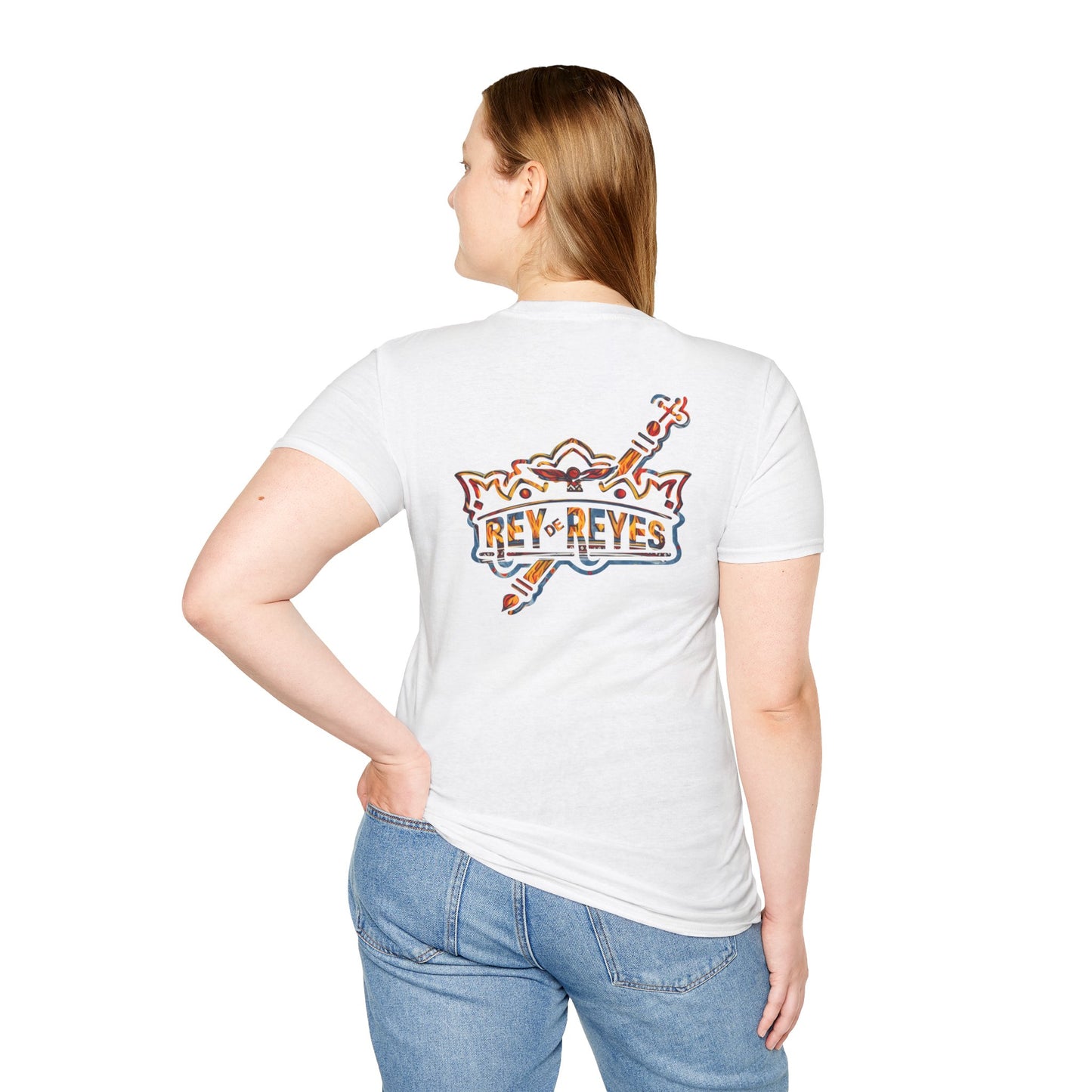 Rey de Reyes Unisex Softstyle T-Shirt - Casual Graphic Tee for Everyday Wear