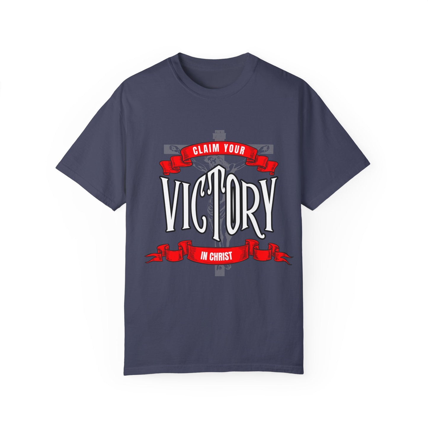 Victory in Christ Unisex Garment-Dyed T-Shirt