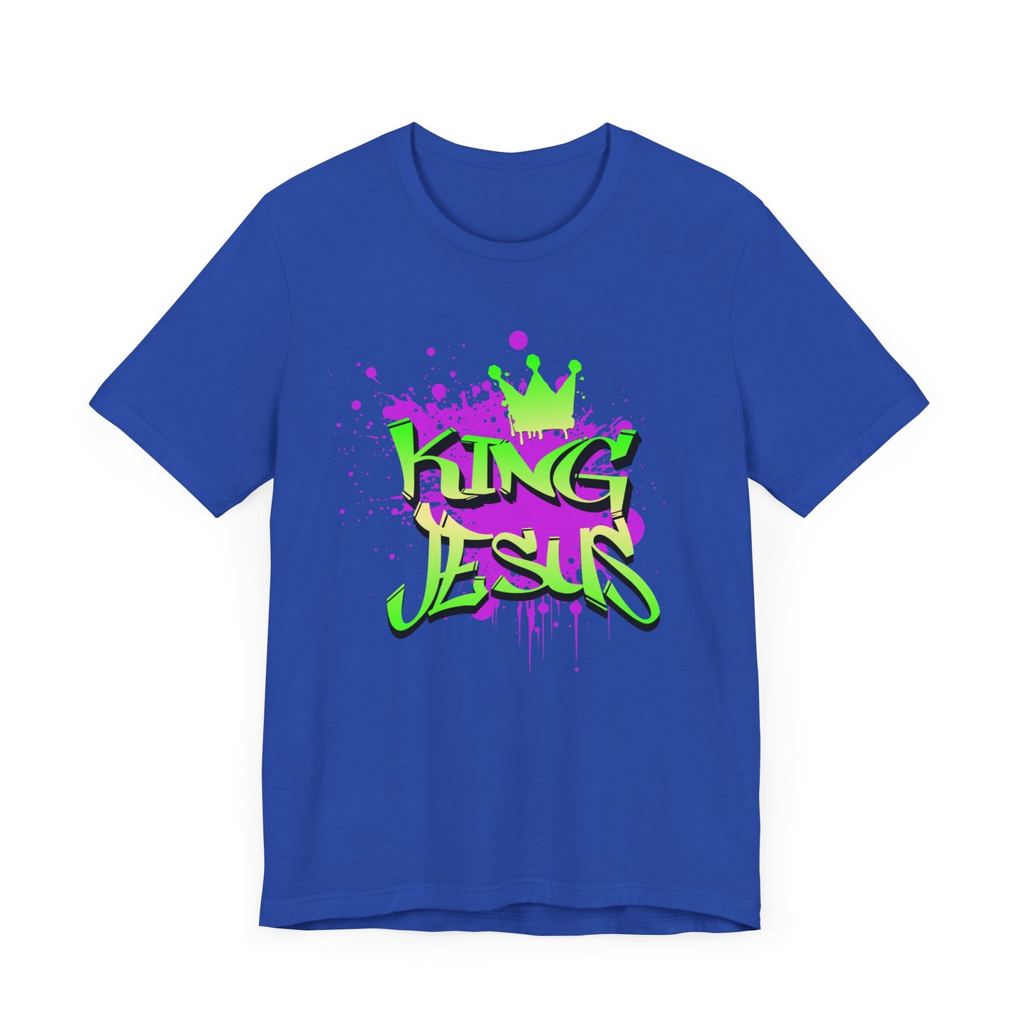King Jesus Graphic Tee - Unisex Jersey Short Sleeve T-Shirt for Faith and Style