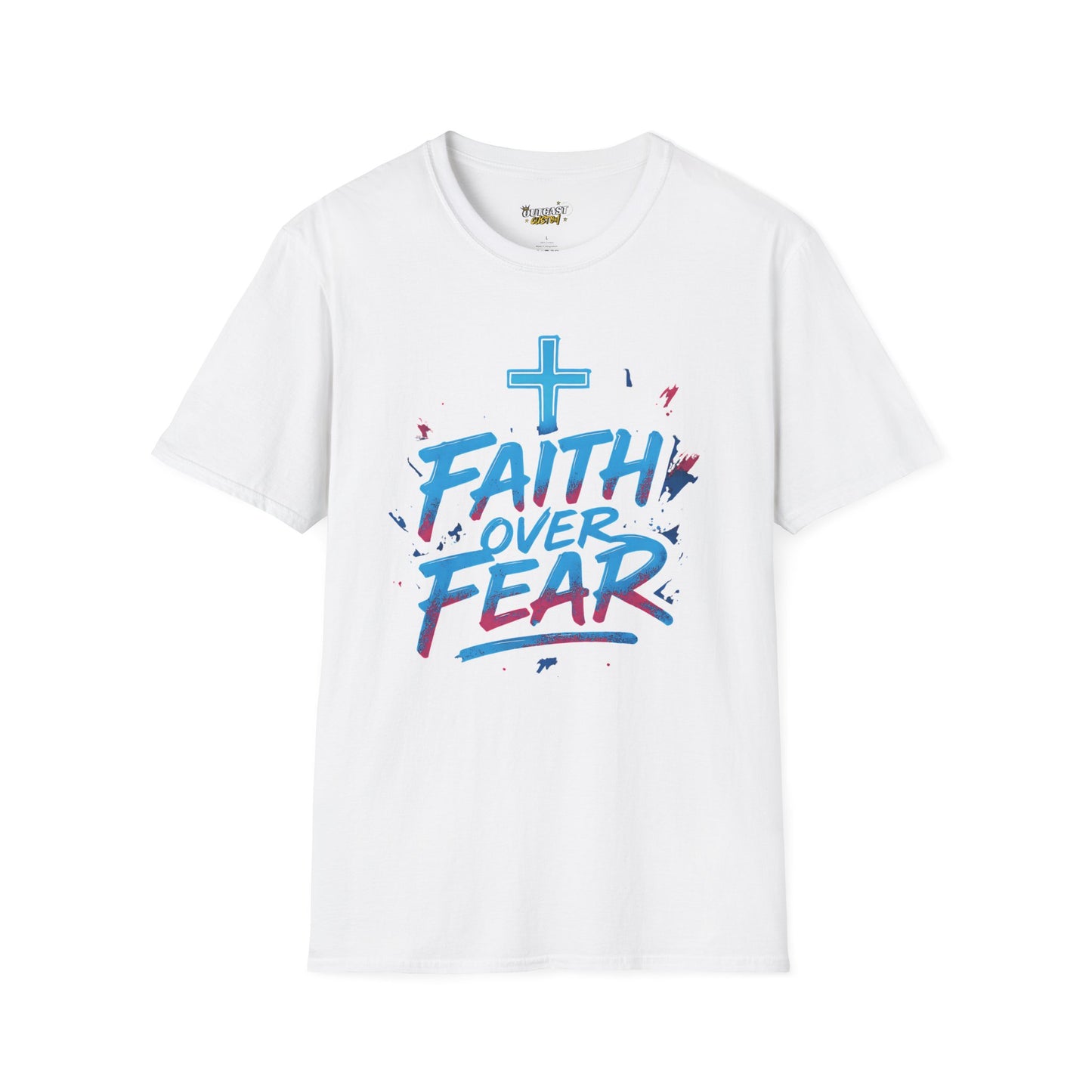 Faith Over Fear Unisex Softstyle T-Shirt - Inspirational Graphic Tee