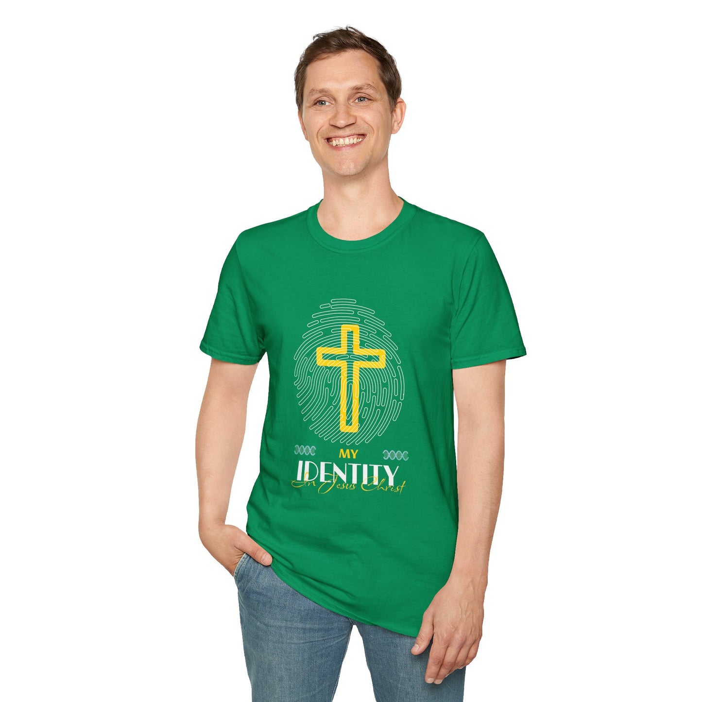 My Identity Unisex Softstyle T-Shirt - Faith Inspired Graphic Tee
