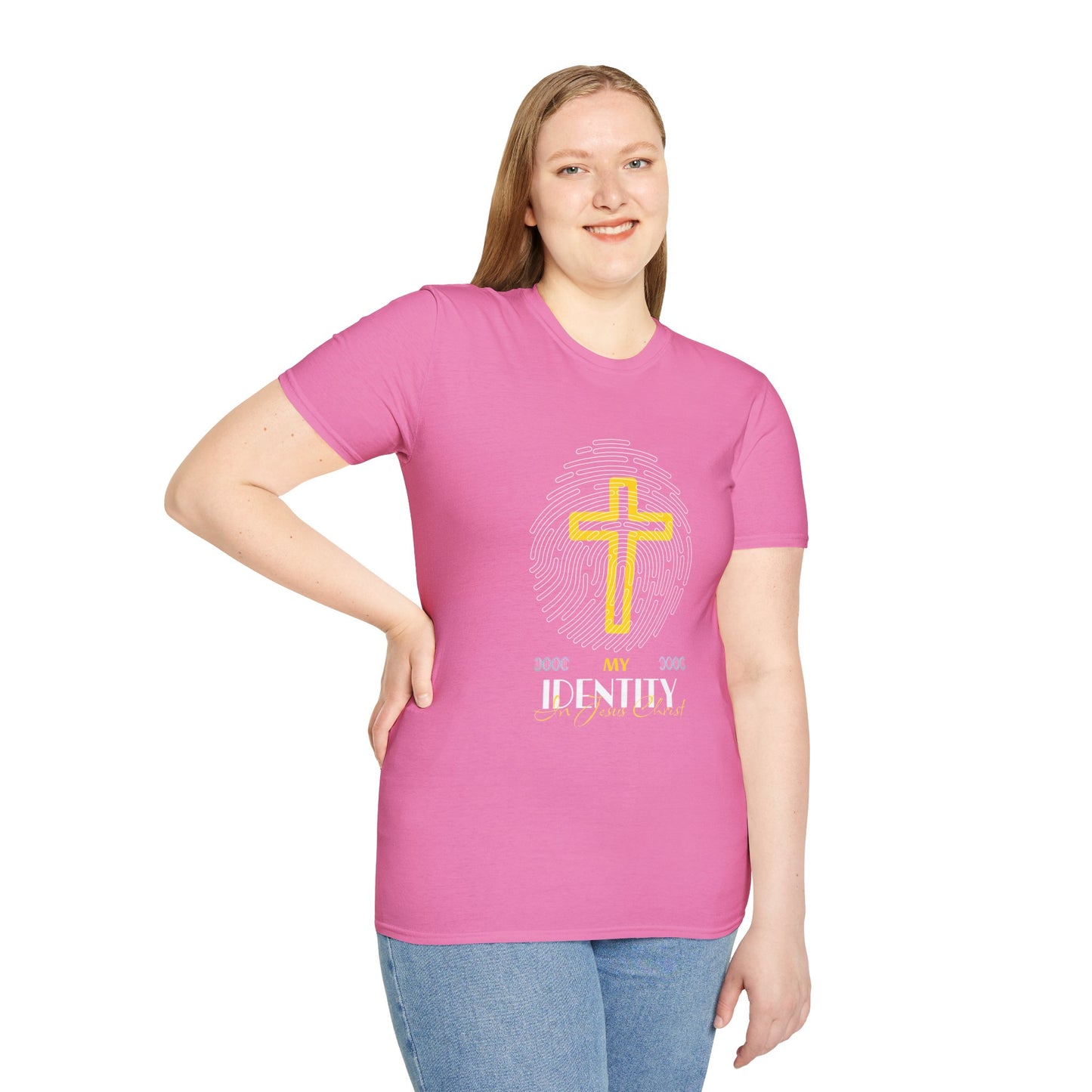 My Identity Unisex Softstyle T-Shirt - Faith Inspired Graphic Tee