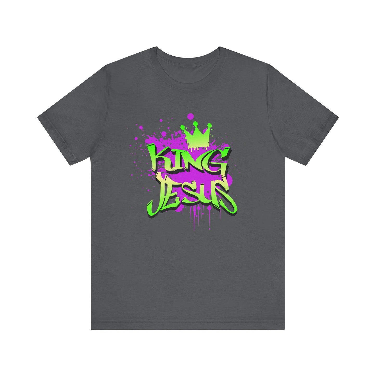 King Jesus Graphic Tee - Unisex Jersey Short Sleeve T-Shirt for Faith and Style