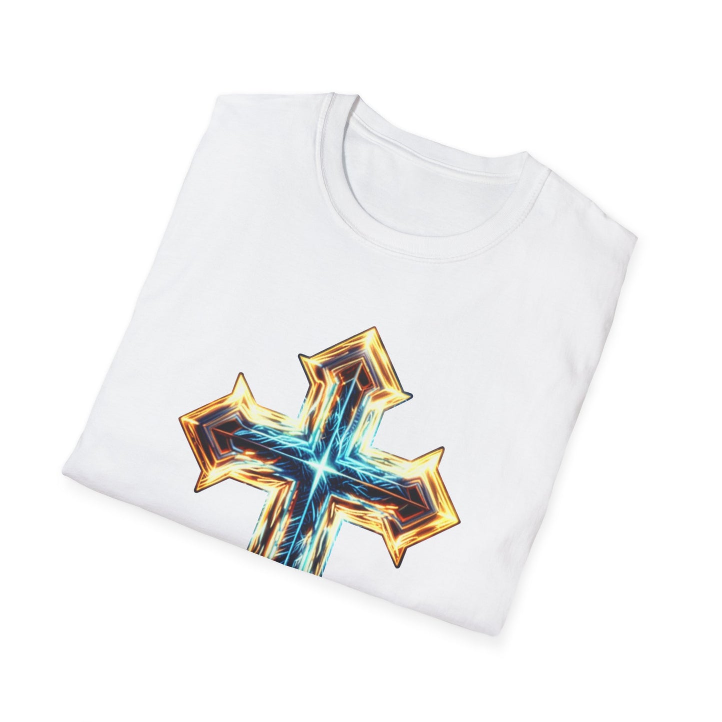 Cross Design Unisex T-Shirt | Spiritual Apparel | Faith-Based Gift for Holidays, Casual Wear, Affirmation Tee