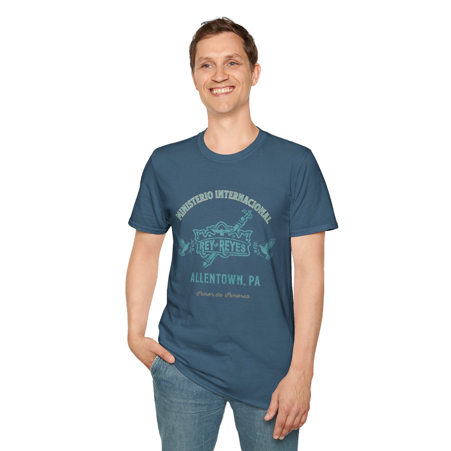 Unisex Softstyle T-Shirt - 'Ministerio Internacional Rey Reyes' Graphic Tee