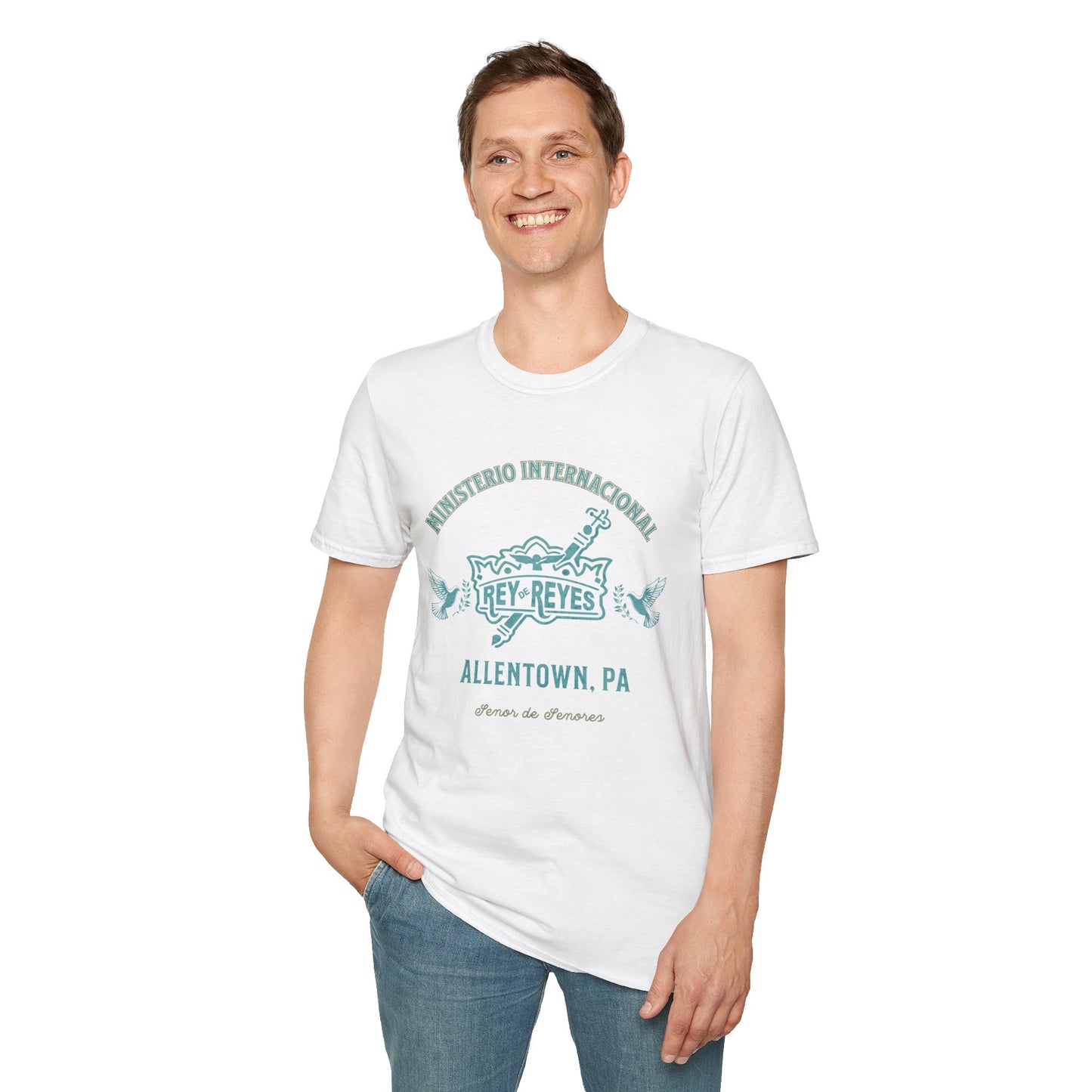 Unisex Softstyle T-Shirt - 'Ministerio Internacional Rey Reyes' Graphic Tee