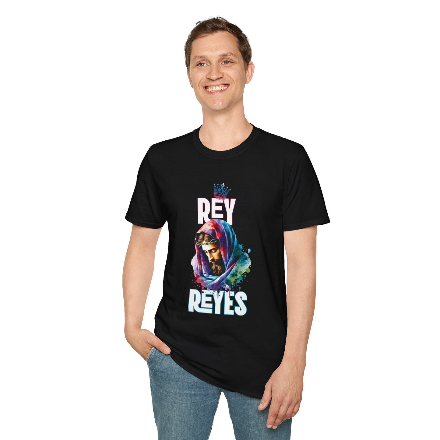 Unisex Softstyle T-Shirt - Rey Reyes Colorful Graphic Tee