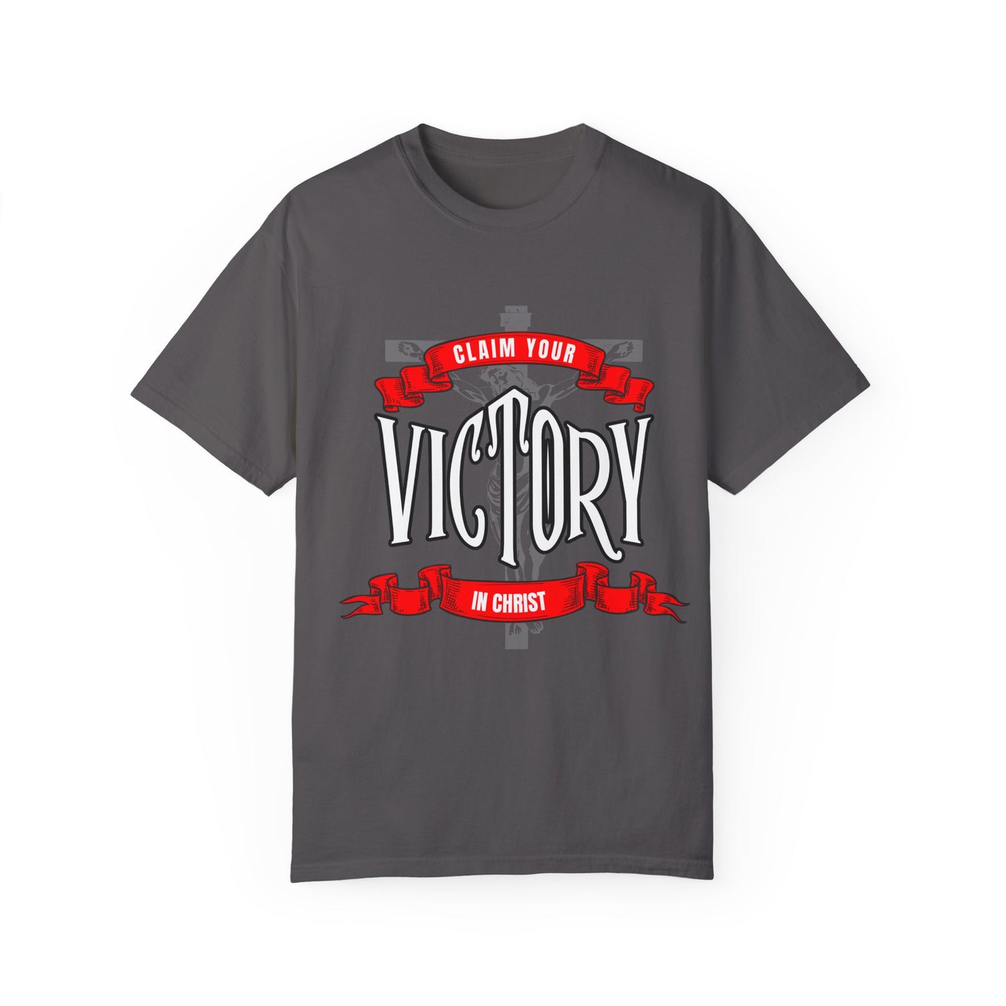 Victory in Christ Unisex Garment-Dyed T-Shirt