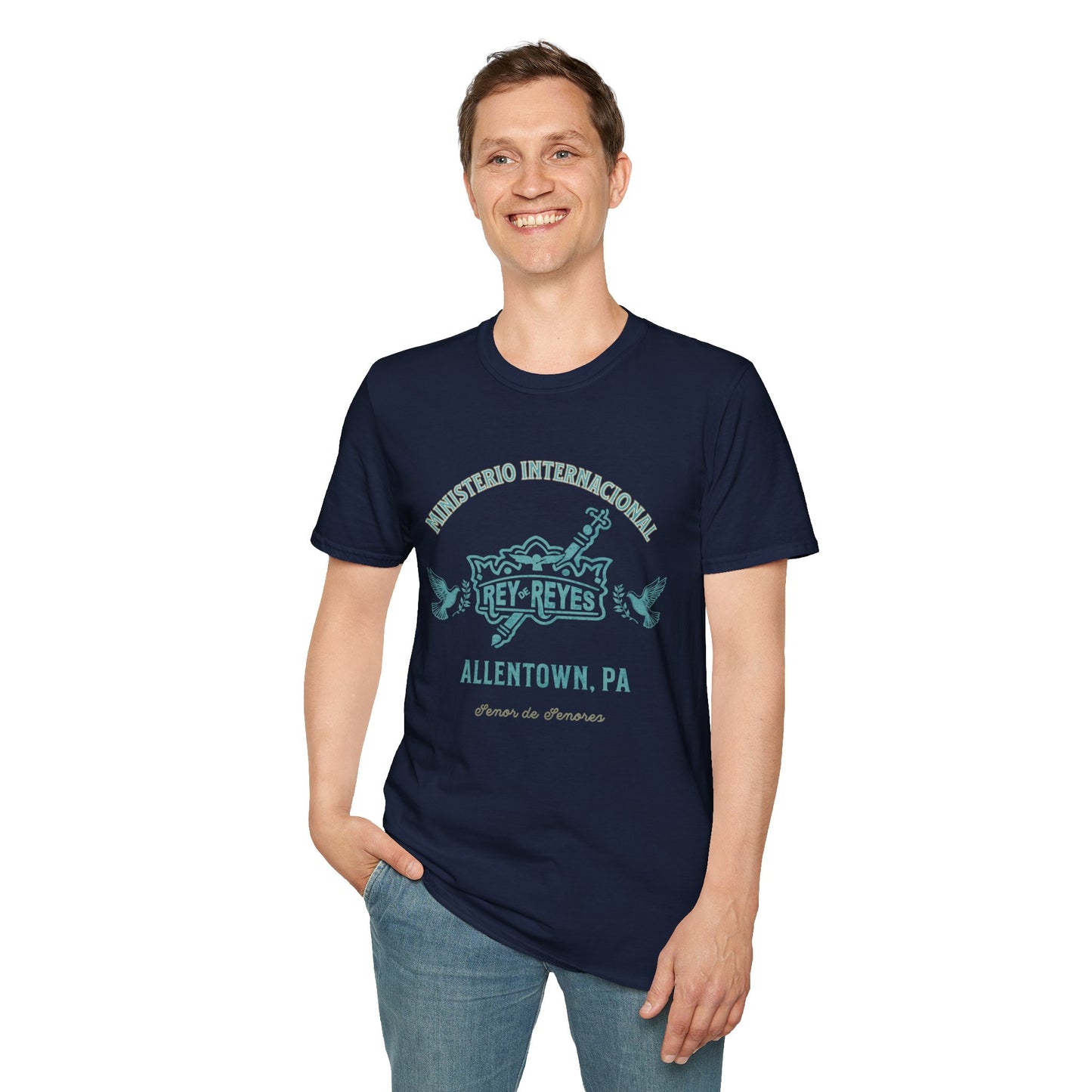 Unisex Softstyle T-Shirt - 'Ministerio Internacional Rey Reyes' Graphic Tee