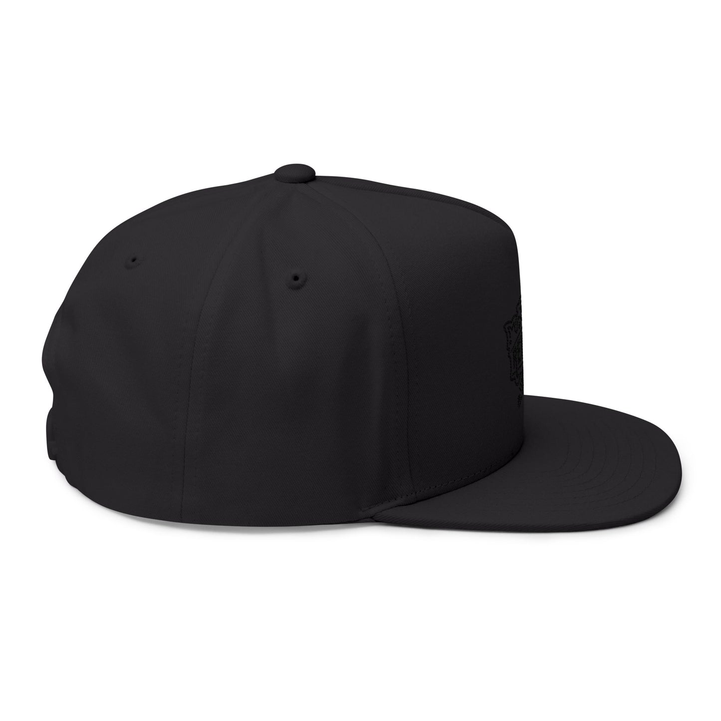 Rey de Reyes Flat Bill Cap - Stylish Embroidered Snapback for Streetwear Enthusiasts