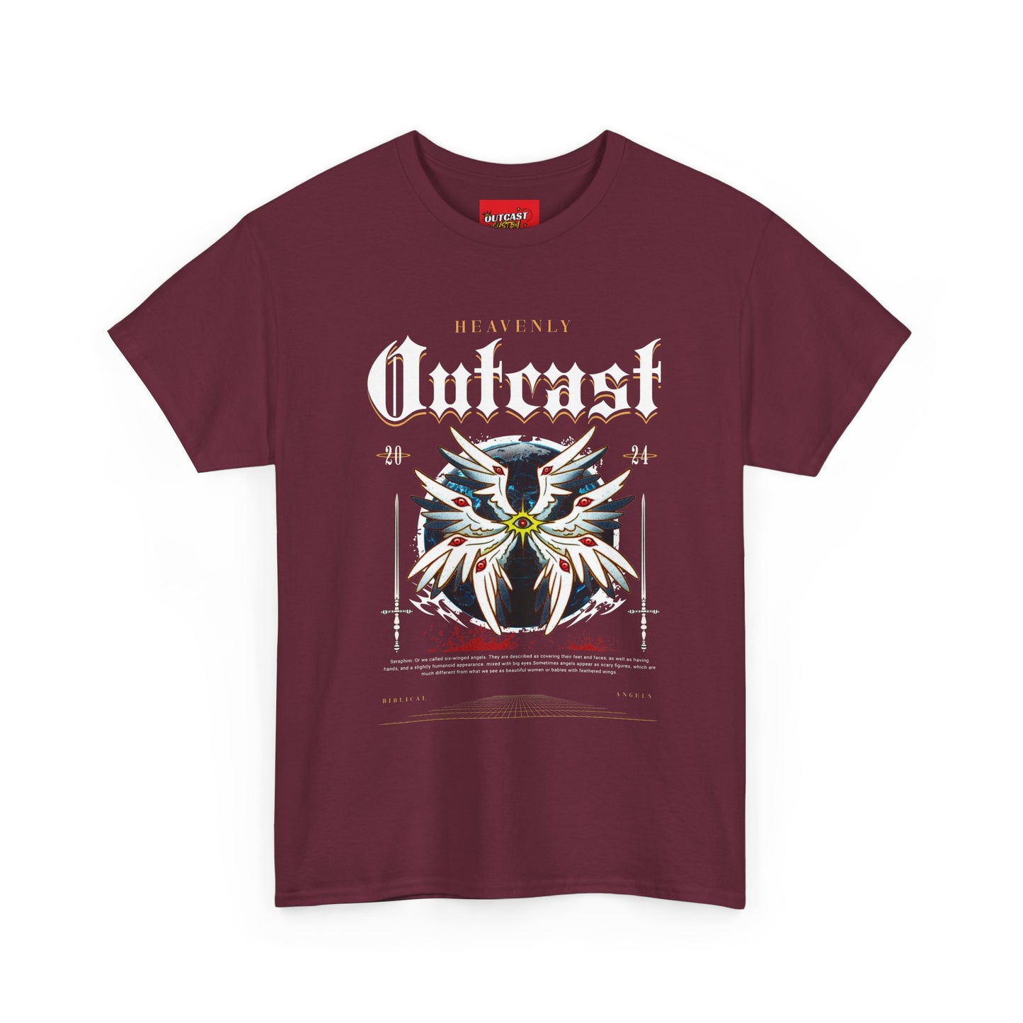 Heavenly Outcast Angle, Casual Wear, Gift for Him/Her, Perfect for Festivals, Everyday Style, Comfortable Apparel