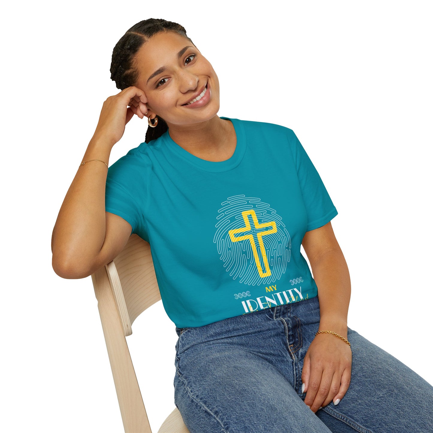 My Identity Unisex Softstyle T-Shirt - Faith Inspired Graphic Tee