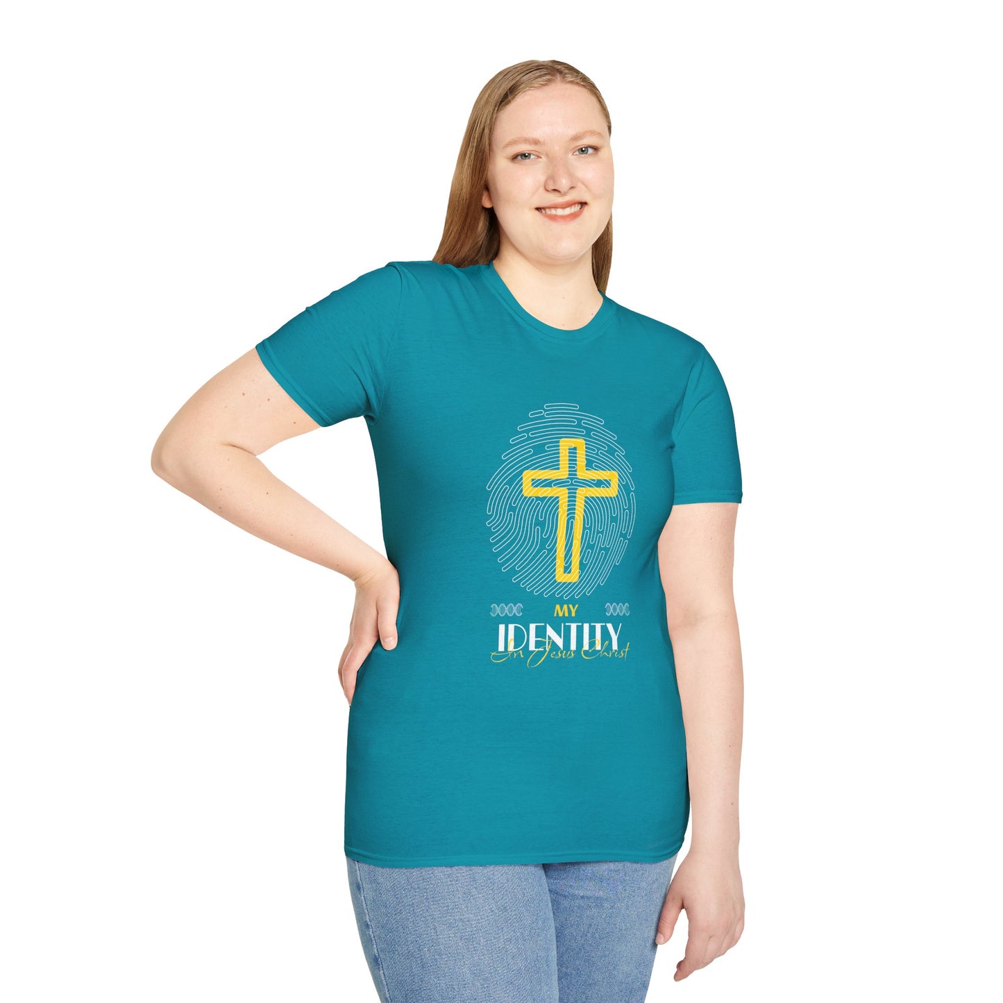 My Identity Unisex Softstyle T-Shirt - Faith Inspired Graphic Tee