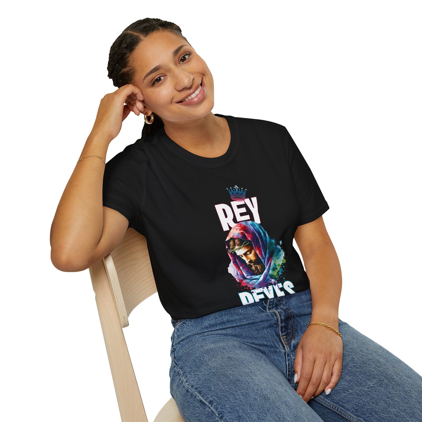 Unisex Softstyle T-Shirt - Rey Reyes Colorful Graphic Tee