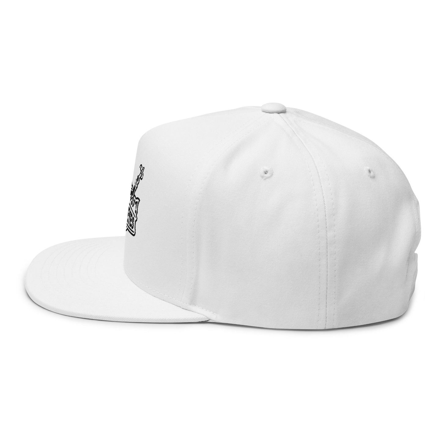 Rey de Reyes Flat Bill Cap - Stylish Embroidered Snapback for Streetwear Enthusiasts