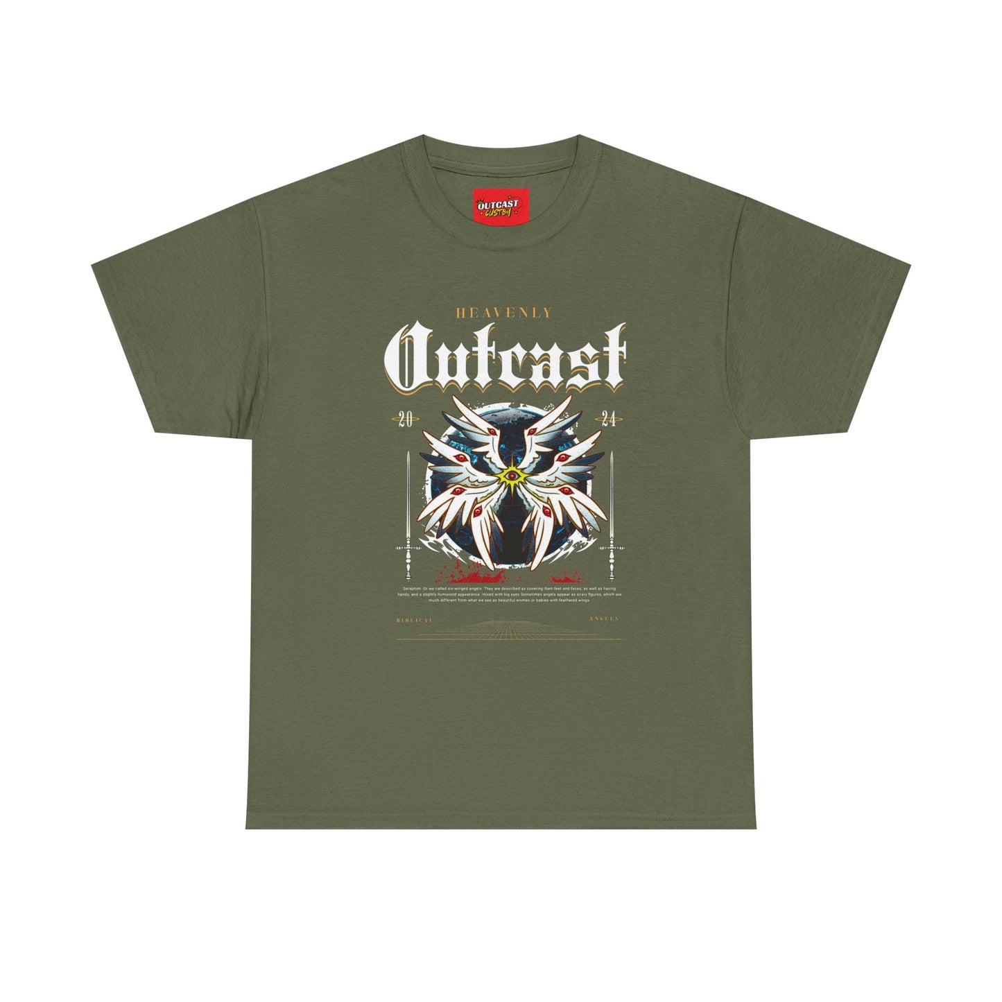 Heavenly Outcast Angle, Casual Wear, Gift for Him/Her, Perfect for Festivals, Everyday Style, Comfortable Apparel