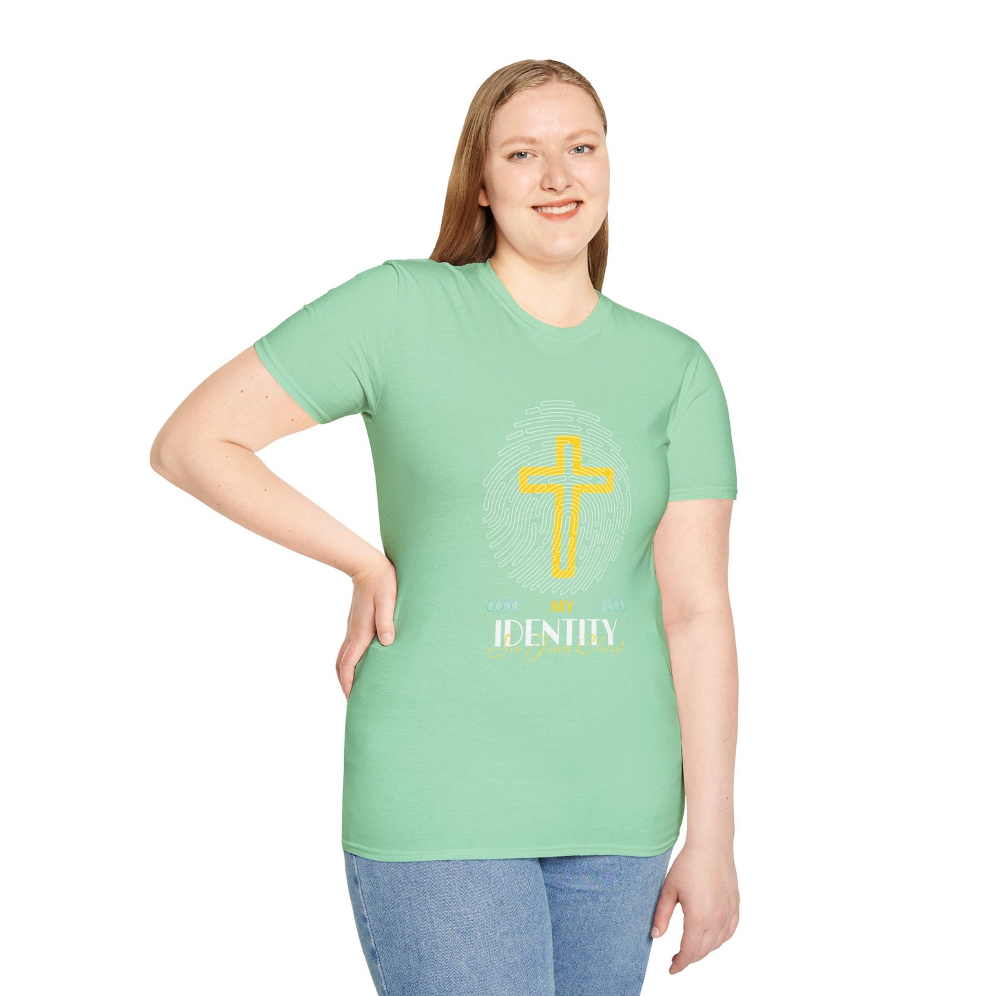 My Identity Unisex Softstyle T-Shirt - Faith Inspired Graphic Tee