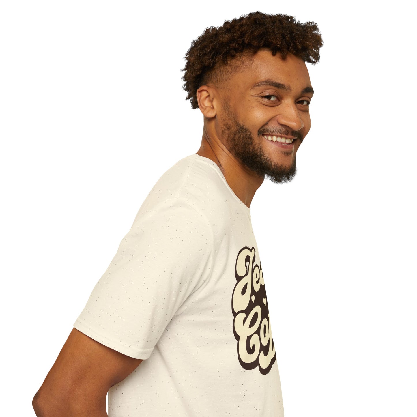 Jesus and Coffee Unisex Softstyle T-Shirt - Perfect for Faith Lovers and Coffee Enthusiasts