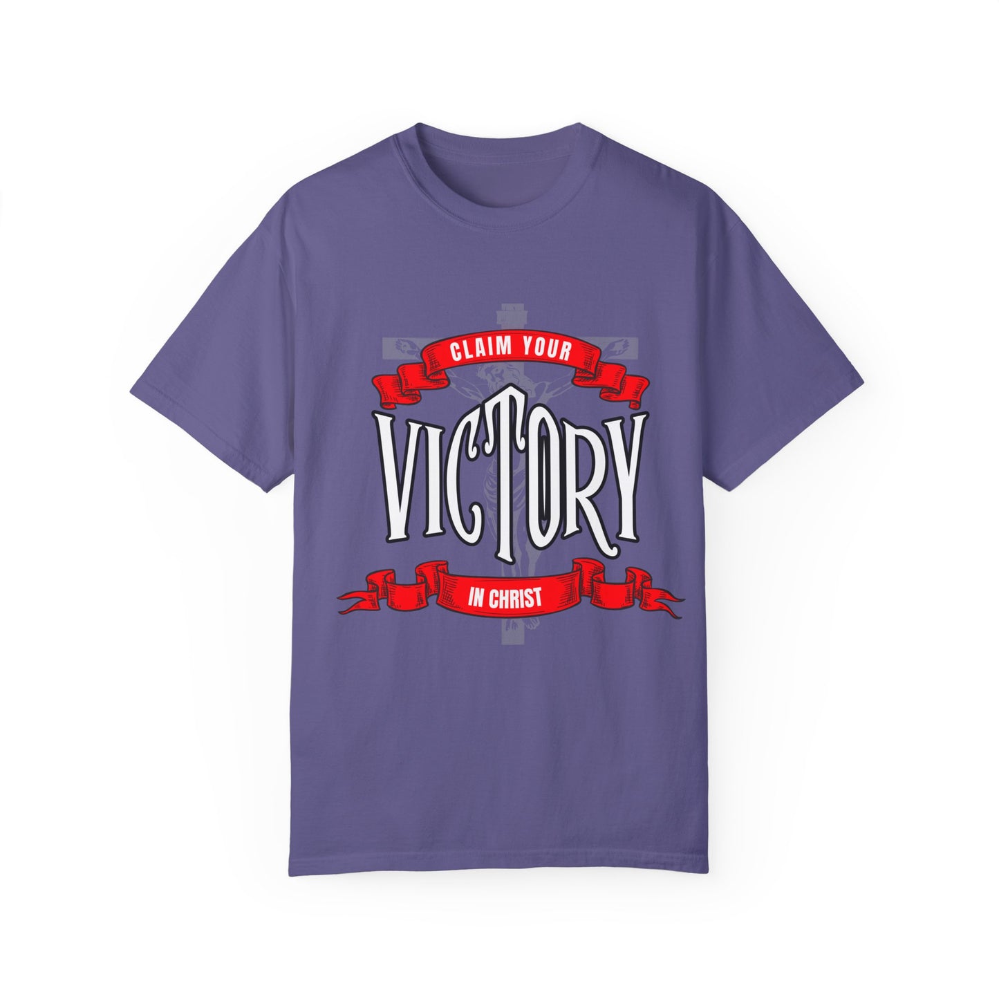 Victory in Christ Unisex Garment-Dyed T-Shirt