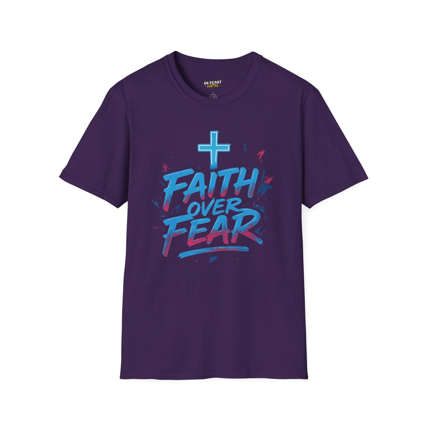 Faith Over Fear Unisex Softstyle T-Shirt - Inspirational Graphic Tee