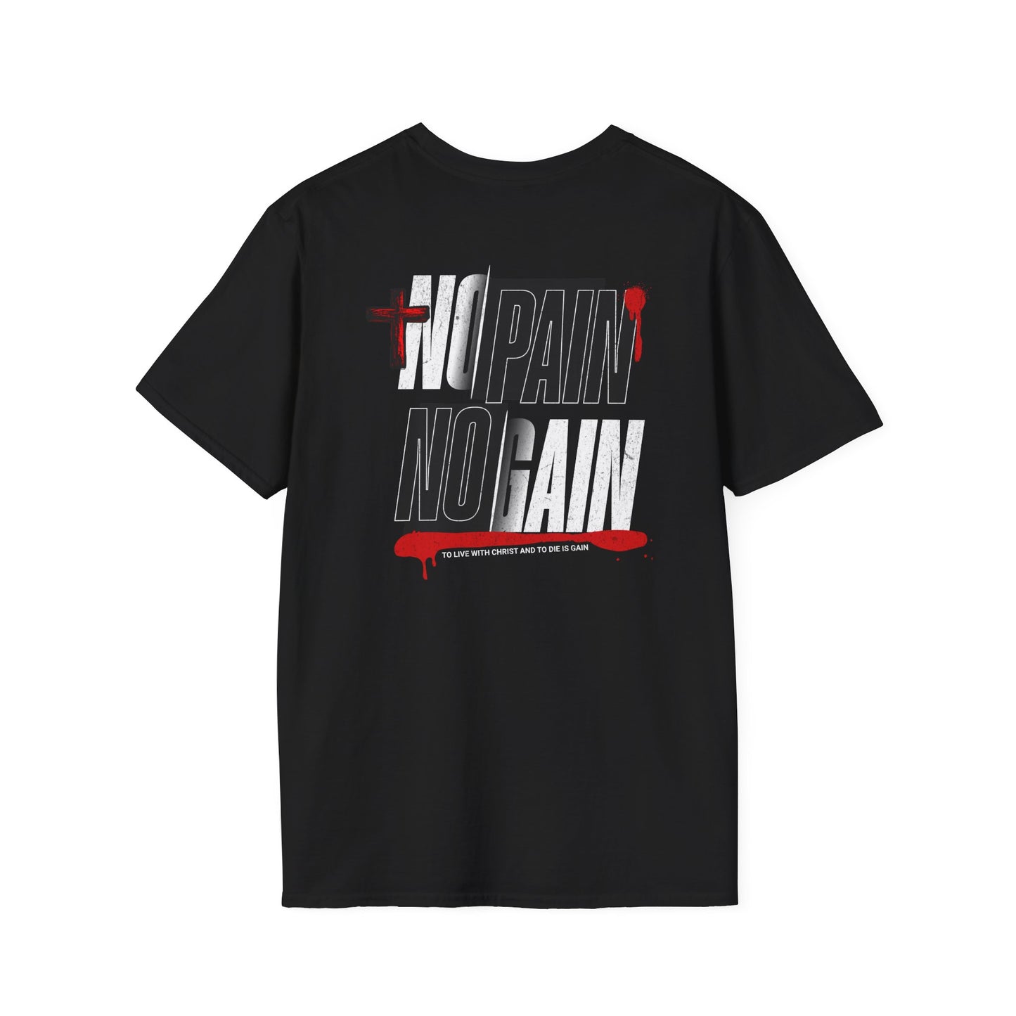 No Pain No Gain Faith & Motivation T-Shirt, Christian Tee, Inspirational Apparel, Unisex Graphic Shirt, Workout Gear, Church Events