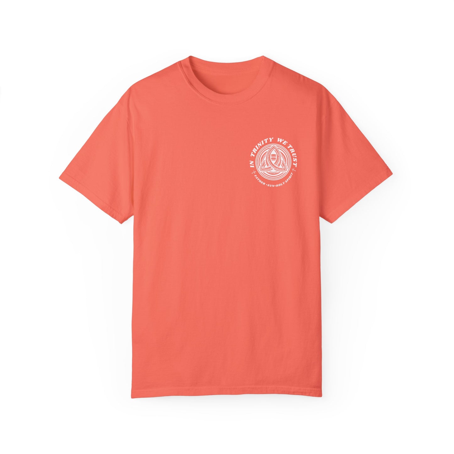 Unisex Garment-Dyed T-Shirt - 'In Trinity We Trust' Vintage Style