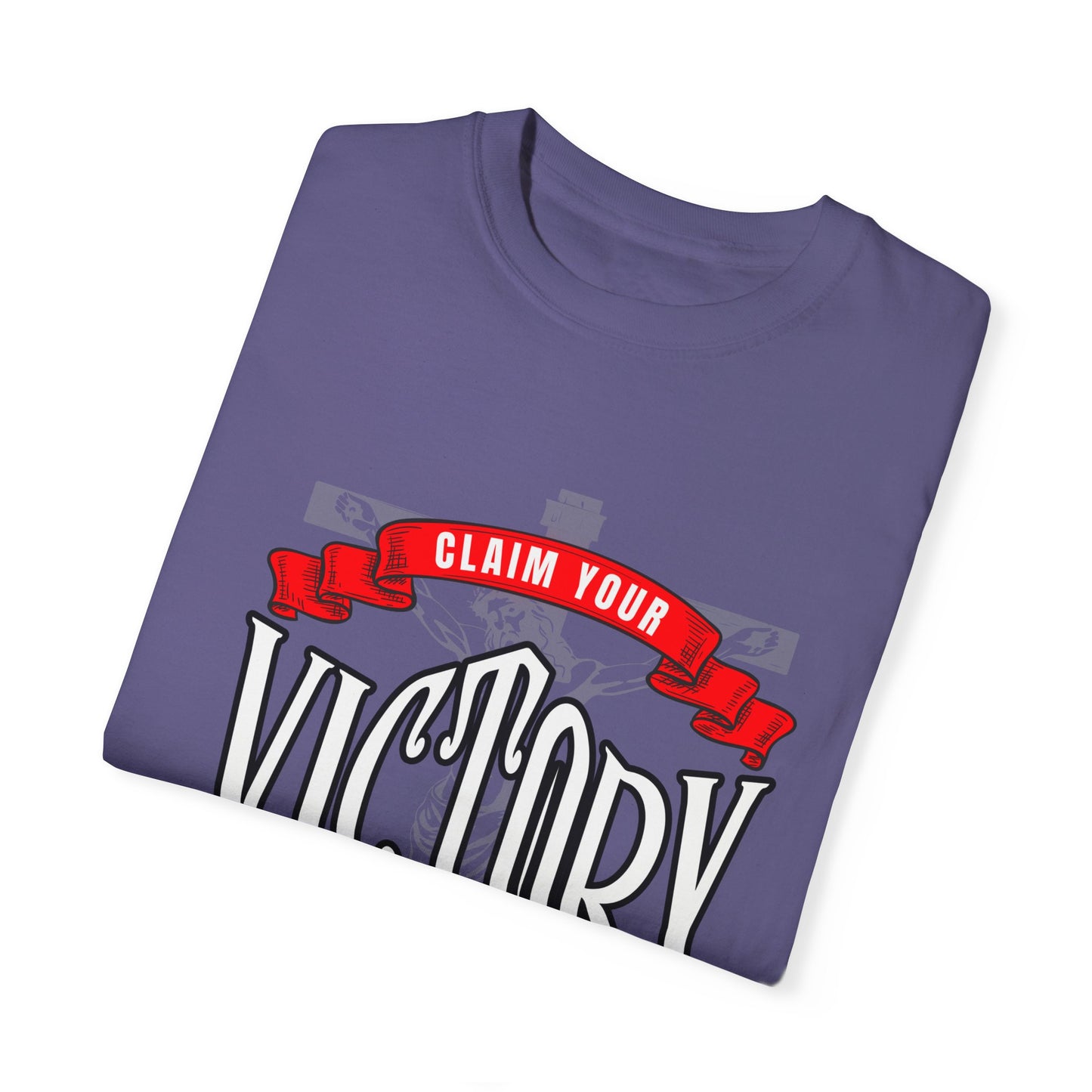 Victory in Christ Unisex Garment-Dyed T-Shirt