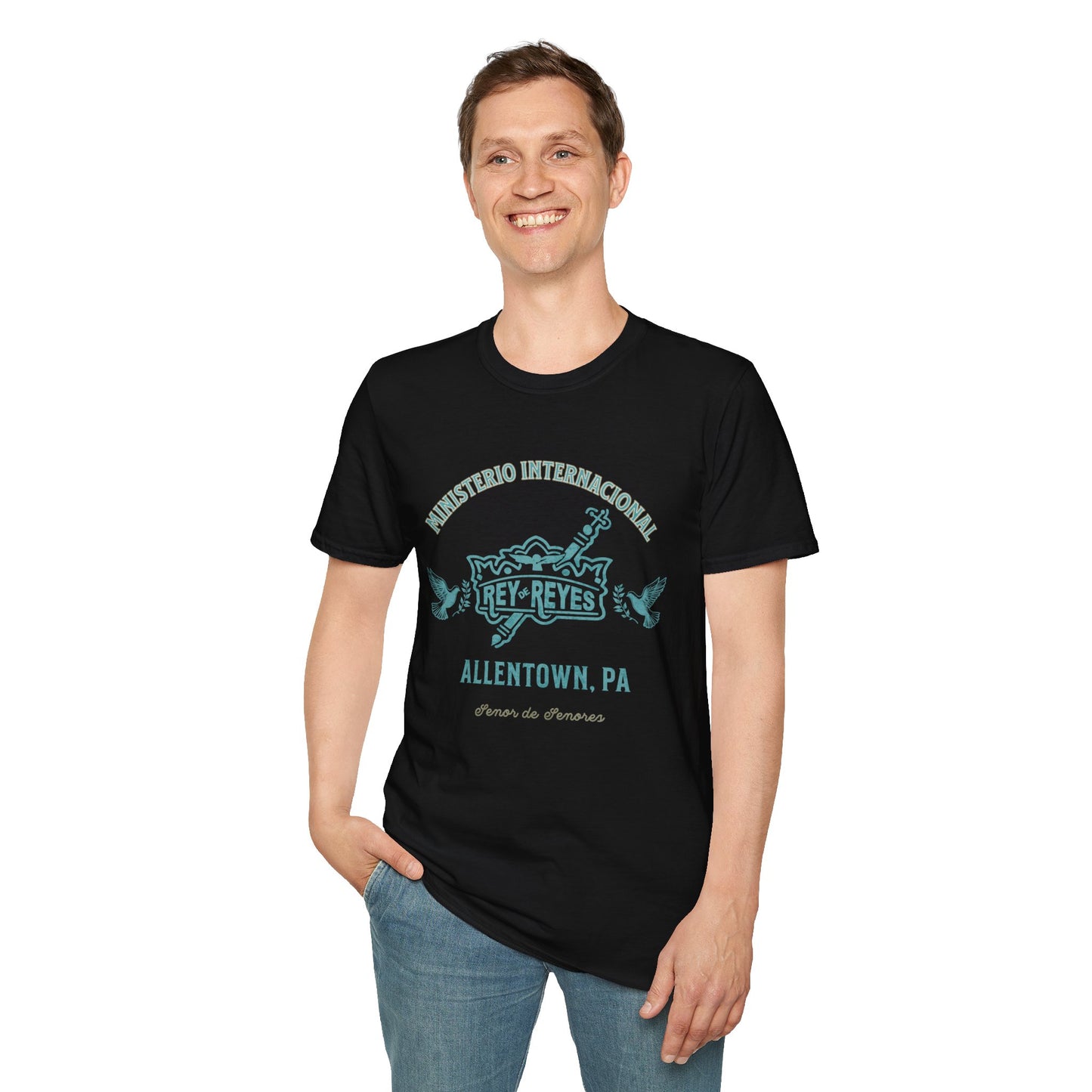 Unisex Softstyle T-Shirt - 'Ministerio Internacional Rey Reyes' Graphic Tee