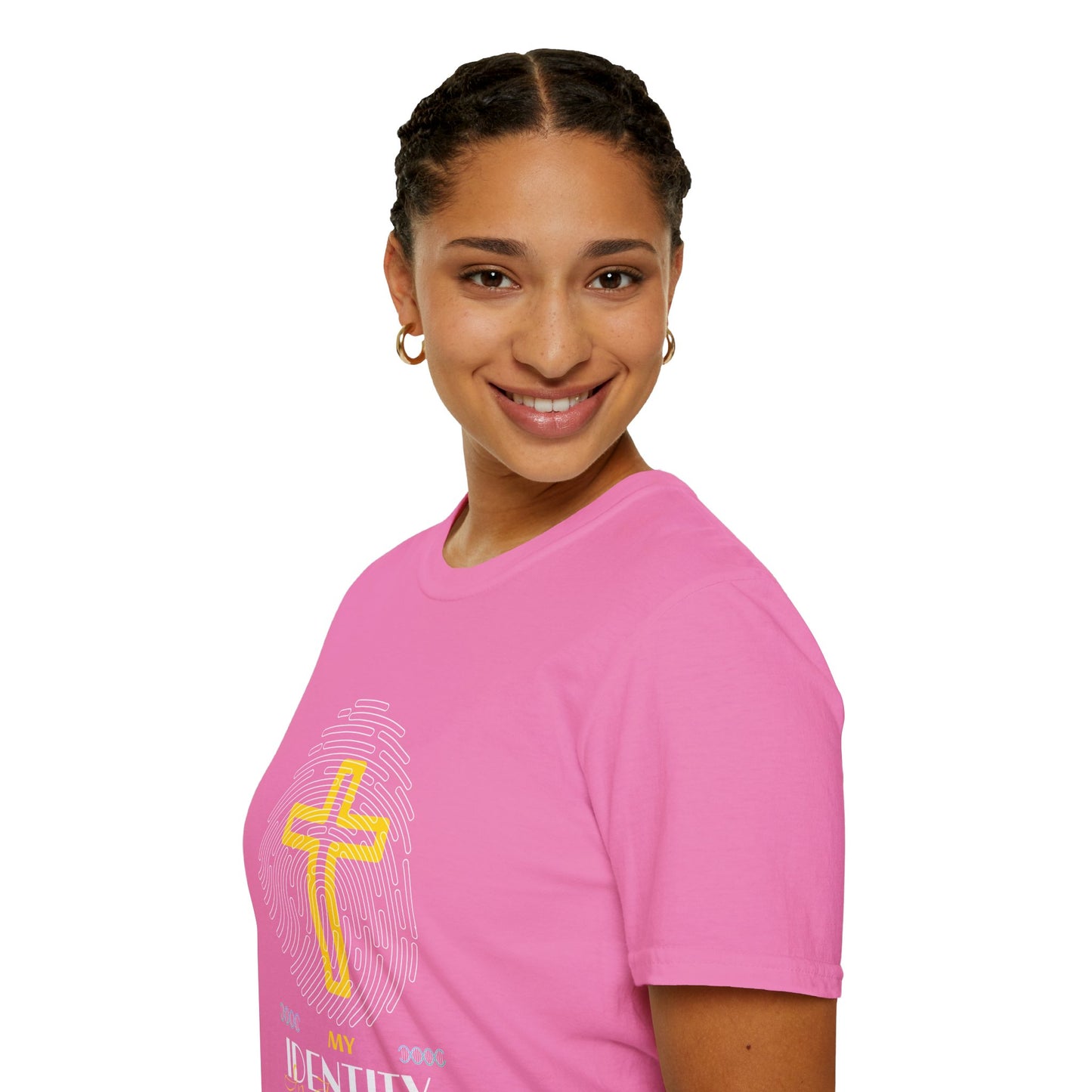 My Identity Unisex Softstyle T-Shirt - Faith Inspired Graphic Tee