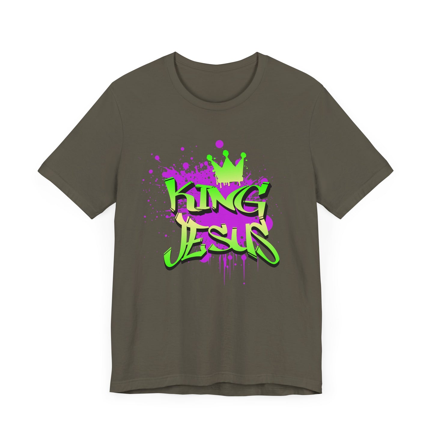 King Jesus Graphic Tee - Unisex Jersey Short Sleeve T-Shirt for Faith and Style
