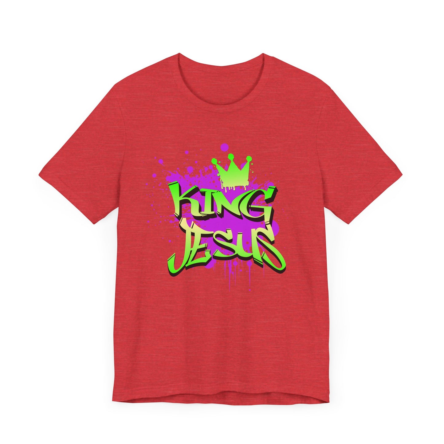 King Jesus Graphic Tee - Unisex Jersey Short Sleeve T-Shirt for Faith and Style