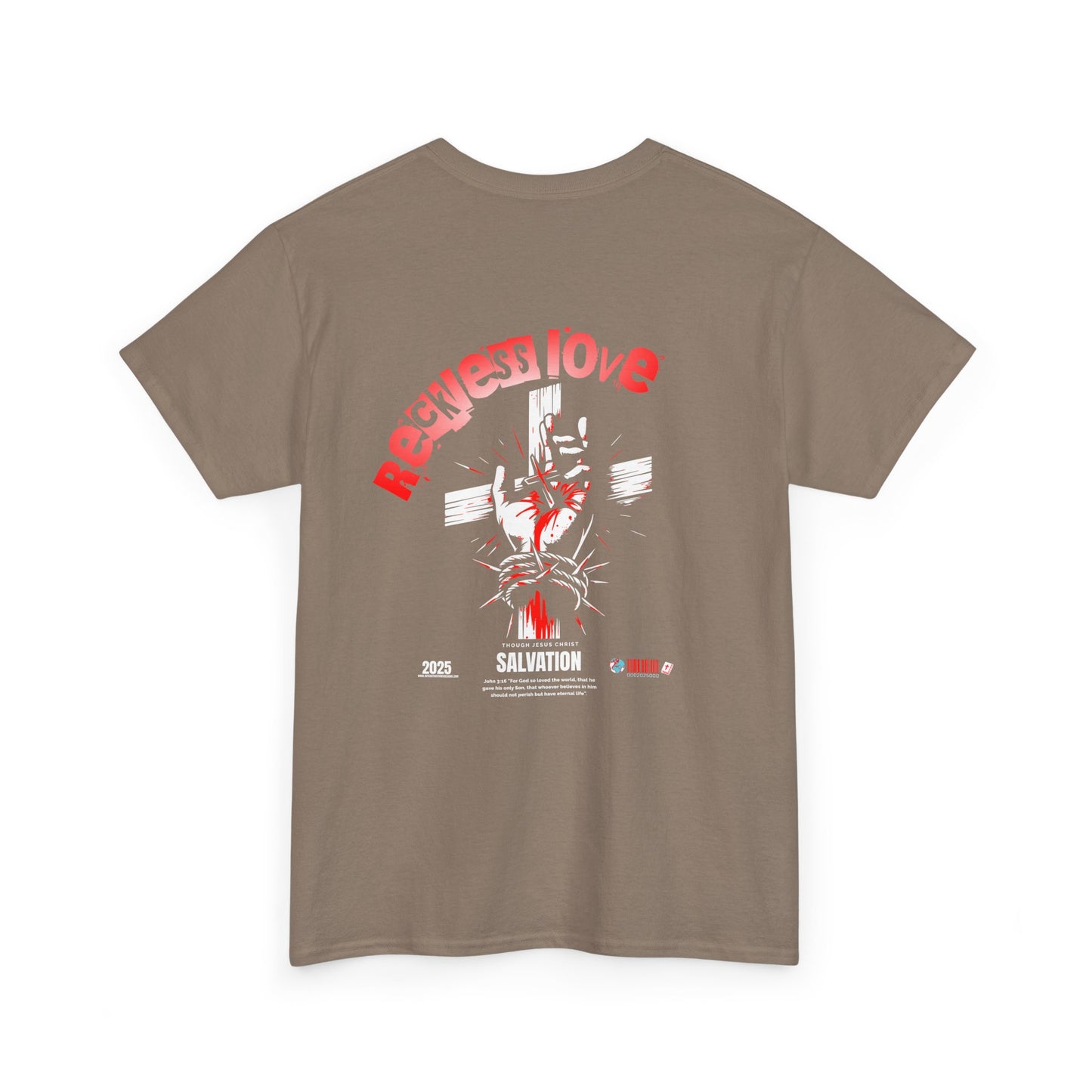 Reckless Love Unisex Heavy Cotton Tee - Stylish Faith-Inspired T-Shirt