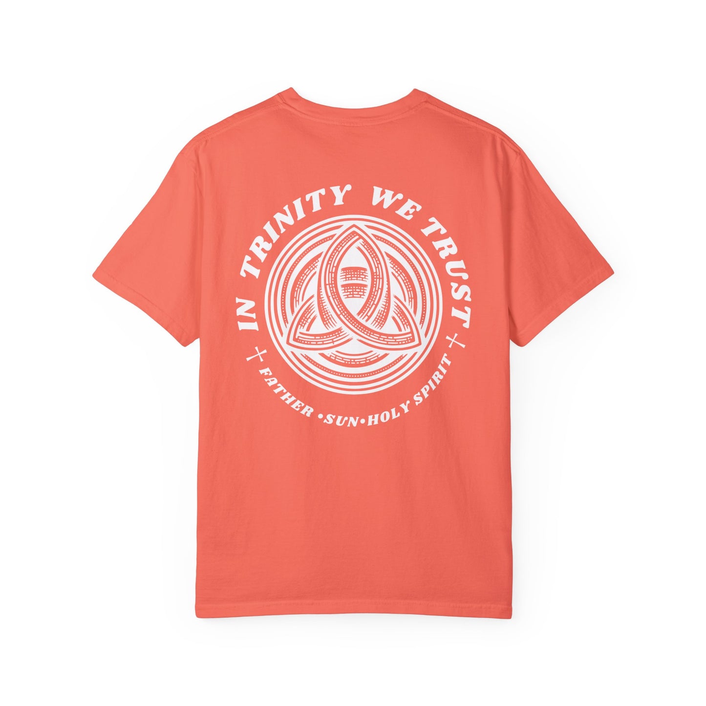 Unisex Garment-Dyed T-Shirt - 'In Trinity We Trust' Vintage Style