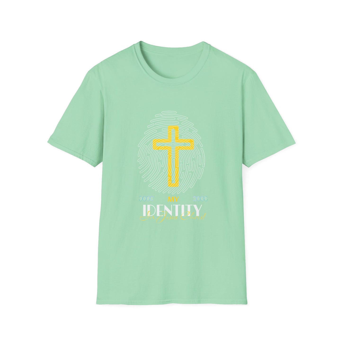 My Identity Unisex Softstyle T-Shirt - Faith Inspired Graphic Tee