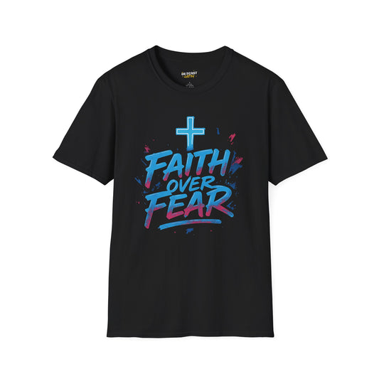 Faith Over Fear Unisex Softstyle T-Shirt - Inspirational Graphic Tee