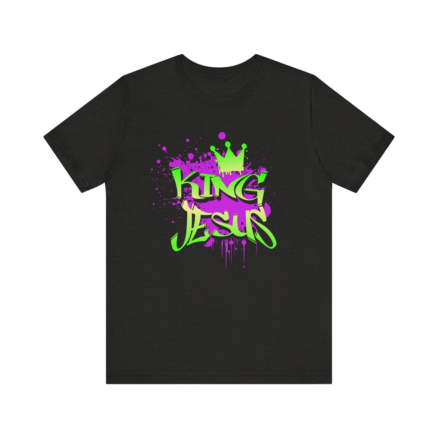 King Jesus Graphic Tee - Unisex Jersey Short Sleeve T-Shirt for Faith and Style