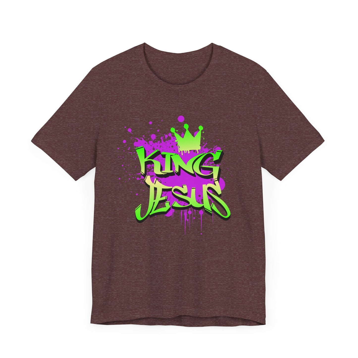 King Jesus Graphic Tee - Unisex Jersey Short Sleeve T-Shirt for Faith and Style