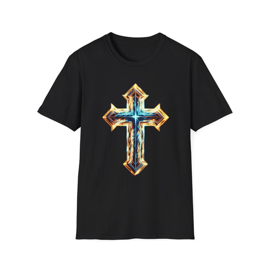 Cross Design Unisex T-Shirt | Spiritual Apparel | Faith-Based Gift for Holidays, Casual Wear, Affirmation Tee