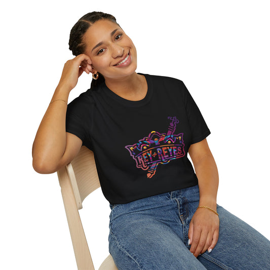 Rey de Reyes Unisex Softstyle T-Shirt - Colorful Celebration Tee
